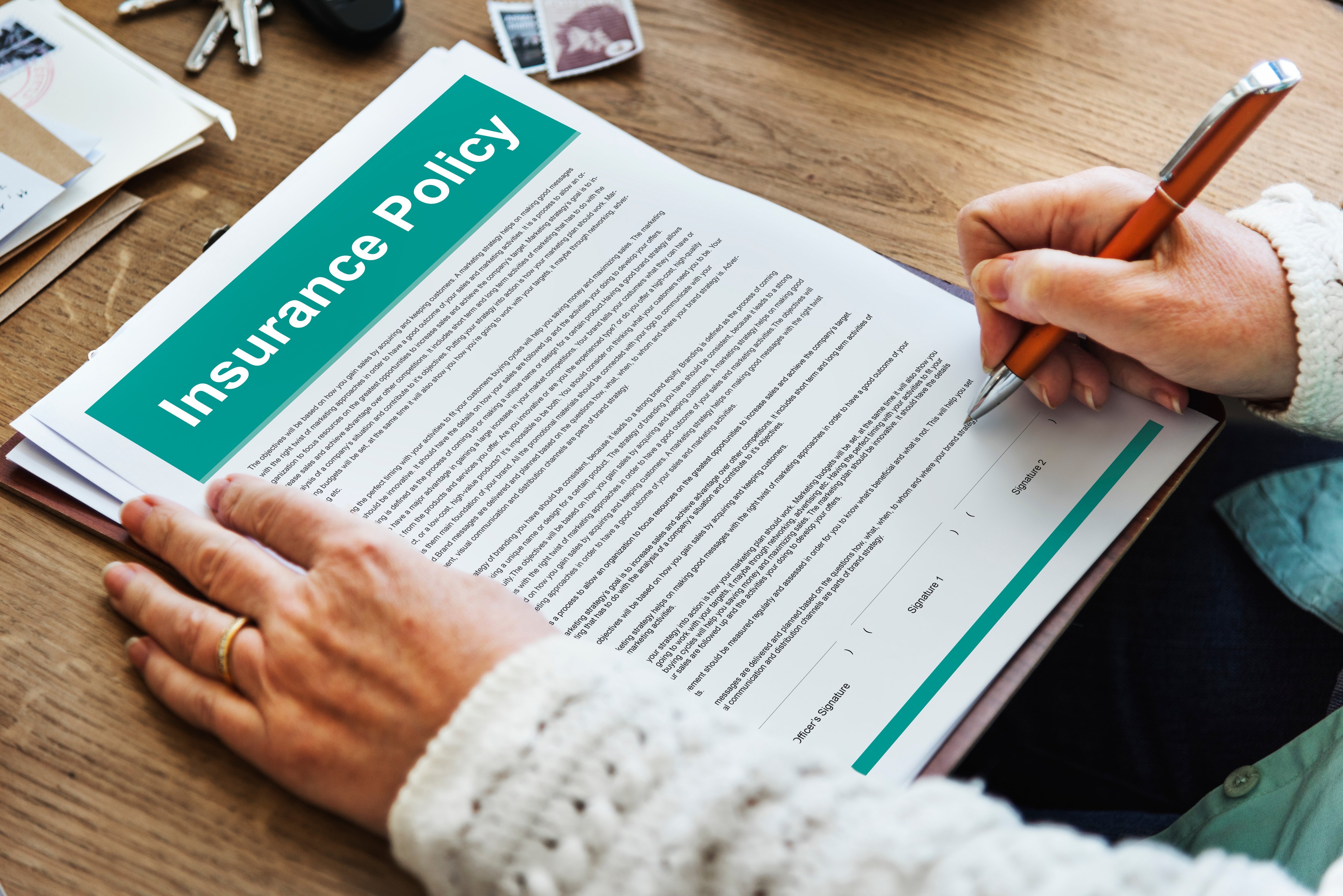 Insurance policy document